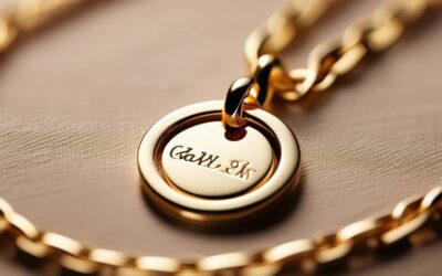 Jakie znaczenie ma oznaczenie 14k na łańcuszku?